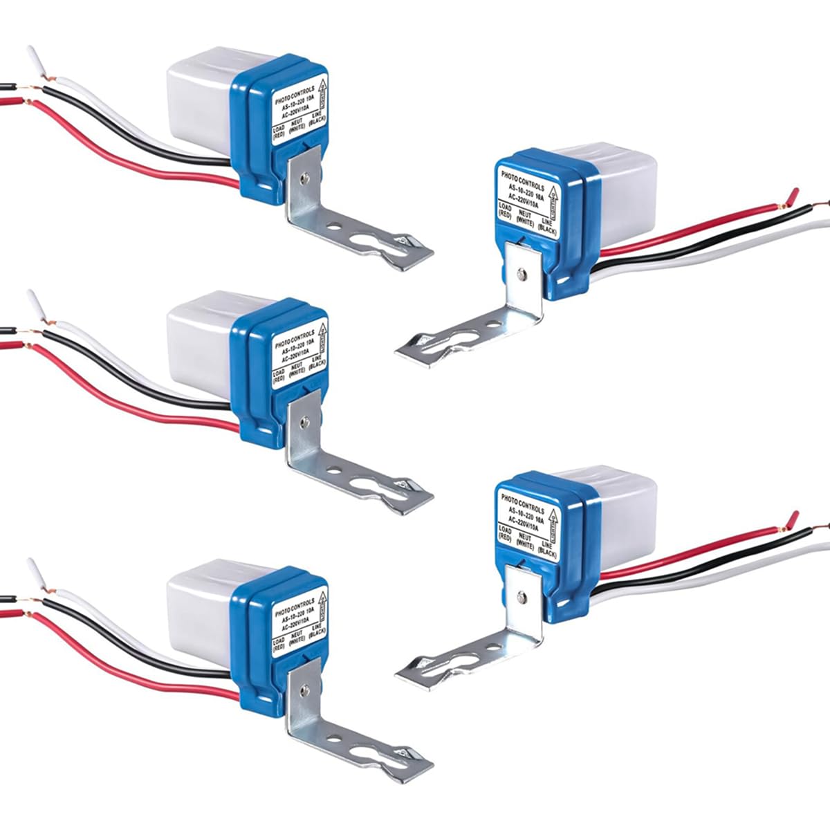 HASTHIP 5Pcs Light Sensor System Component AC 220V Photocell Light Sensor Switch Waterproof Light Sensor DIY Modification Switch Sensor for Ceiling Light, Porch Light, Street Light, Pathway Light HASTHIP 5Pcs Light Sensor System Component AC 220V Photocell Light Sensor Switch Waterproof Light Sensor DIY Modification Switch Sensor for Ceiling Light, Porch Light, Street Light, Pathway Light